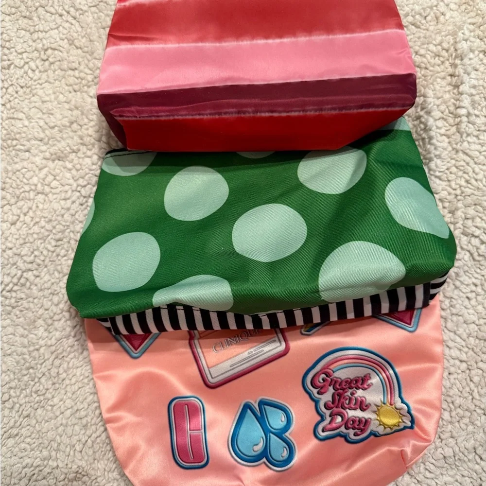 NEW 3 Clinique make up bags